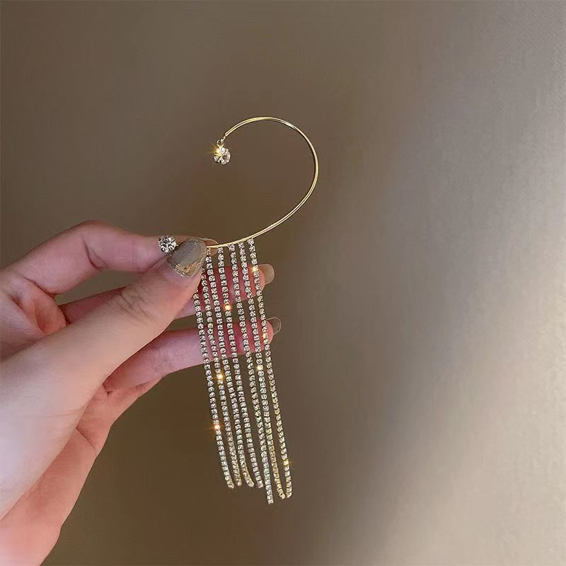 Long Chain Tassel Ear Hook Ear Clip