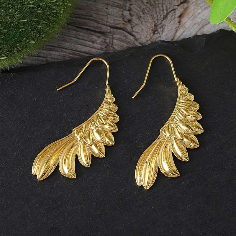 Angel Wings Pendant Earrings Creative With Hooks