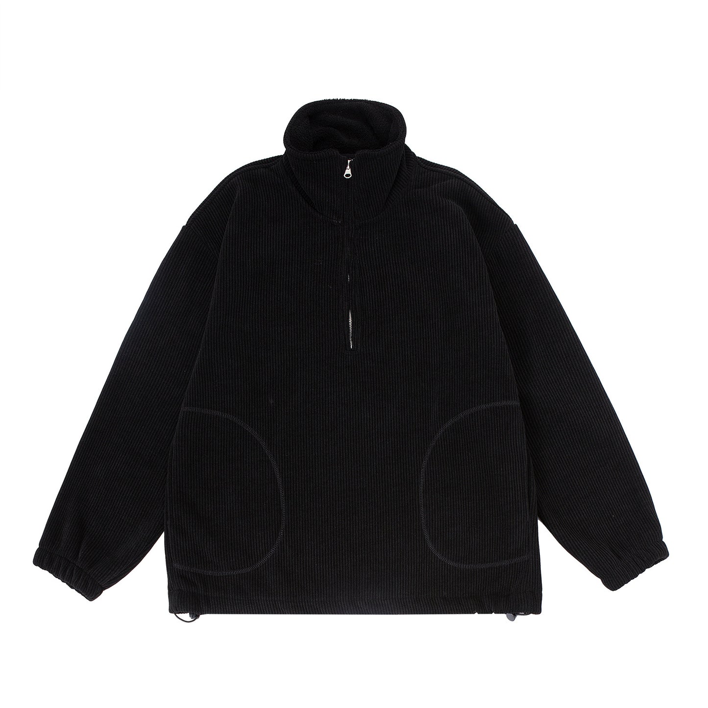 Real Shot Retro Simple Heavy Industry Fleece Pullover