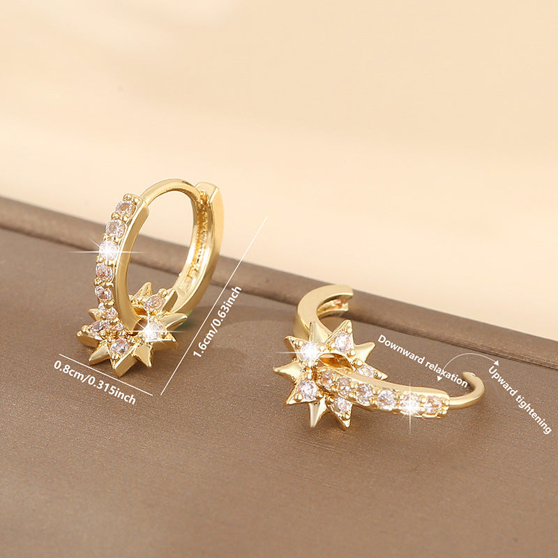 Fashion XINGX Electroplated Round Ear Clip