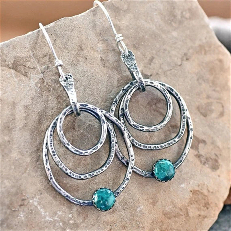 Simple Fashion In Europe And America Alloy Geometric Big Circle Earrings