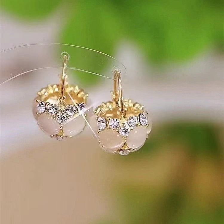 Affordable Luxury Temperament Pearl Ball Cabas Earrings