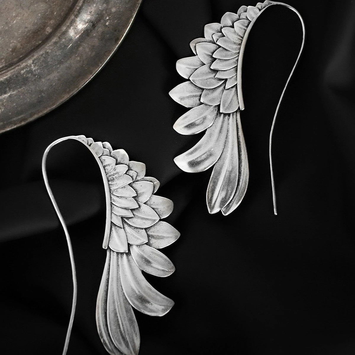 Angel Wings Pendant Earrings Creative With Hooks