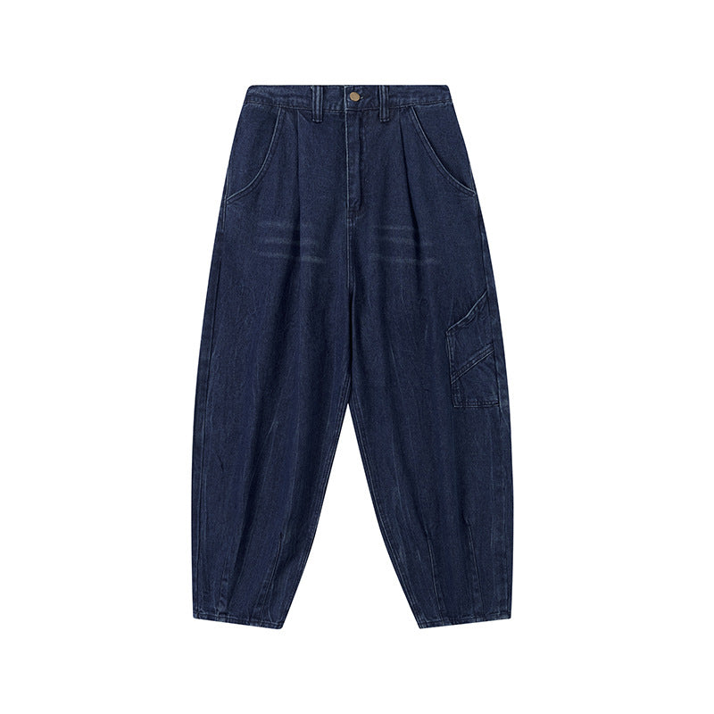 Men's Japanese-style Retro Pocket Decorative Trousers