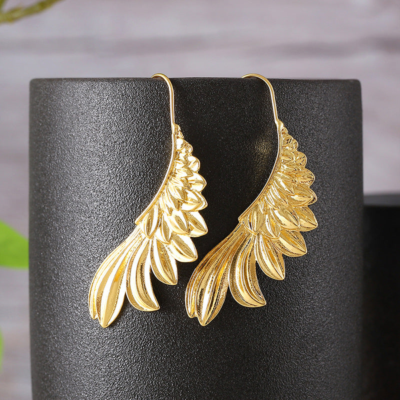 Angel Wings Pendant Earrings Creative With Hooks