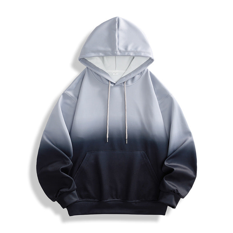 Gradient Hooded Sweater Men's And Women's Long-sleeved Shirt Spring And Autumn