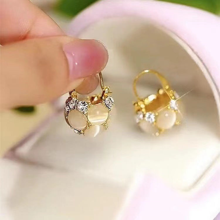 Affordable Luxury Temperament Pearl Ball Cabas Earrings