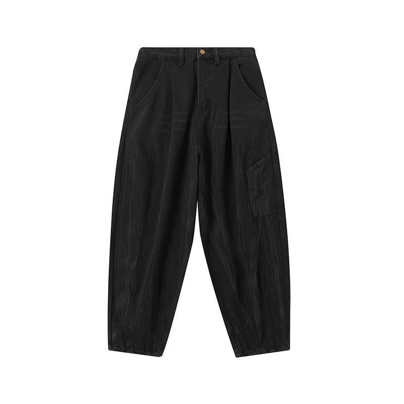 Men's Japanese-style Retro Pocket Decorative Trousers