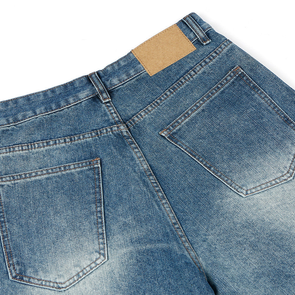 Washed Gradient Wide-leg Jeans Vintage