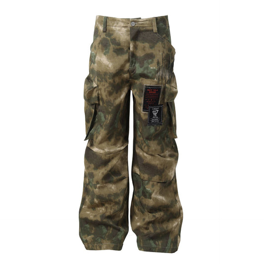 Camouflage Workwear Pocket Casual Trousers