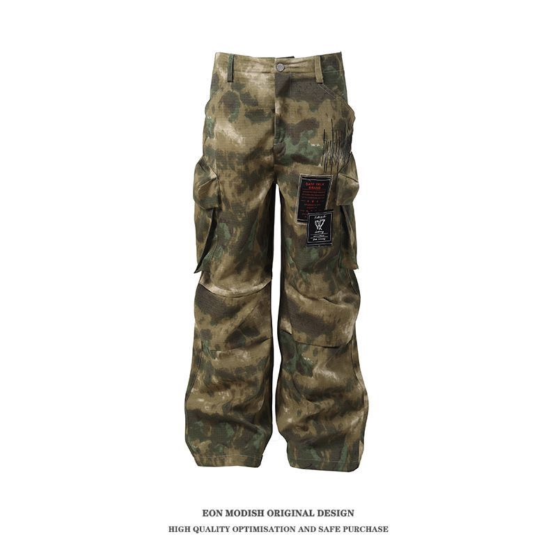 Camouflage Workwear Pocket Casual Trousers