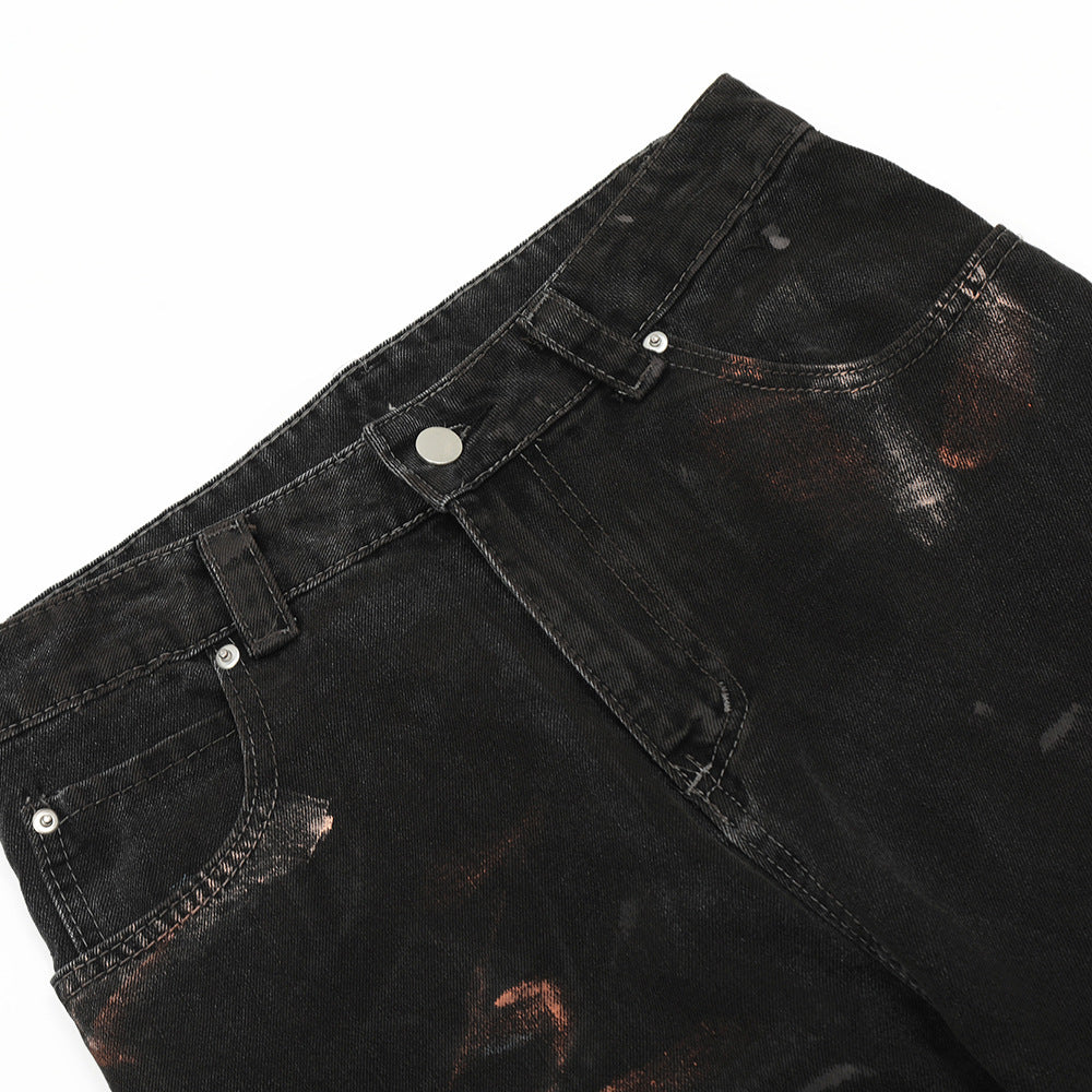 Fashion Splash-ink Painting Jeans For Men