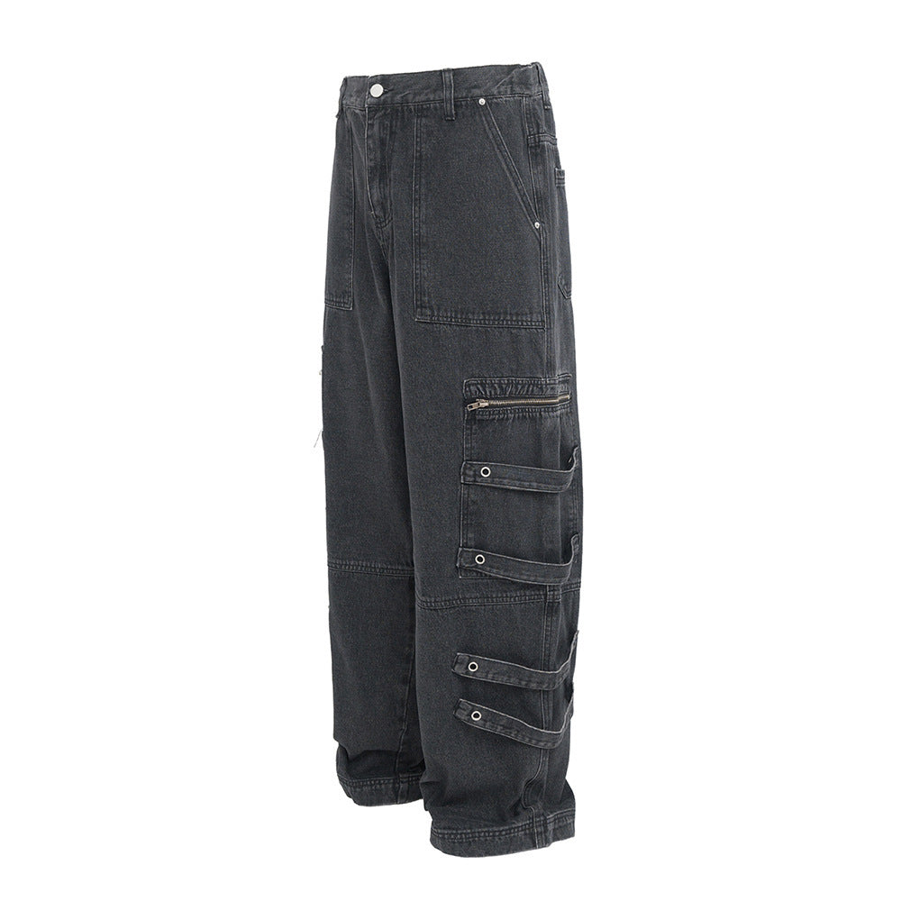 Punk Old Wash Cargo Jeans