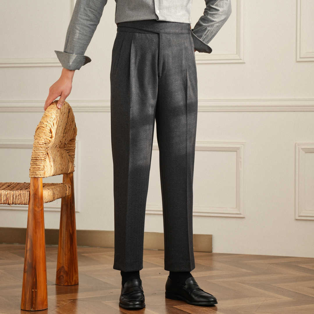 Casual Pants Korean Style Straight Regular Long Suit Pants