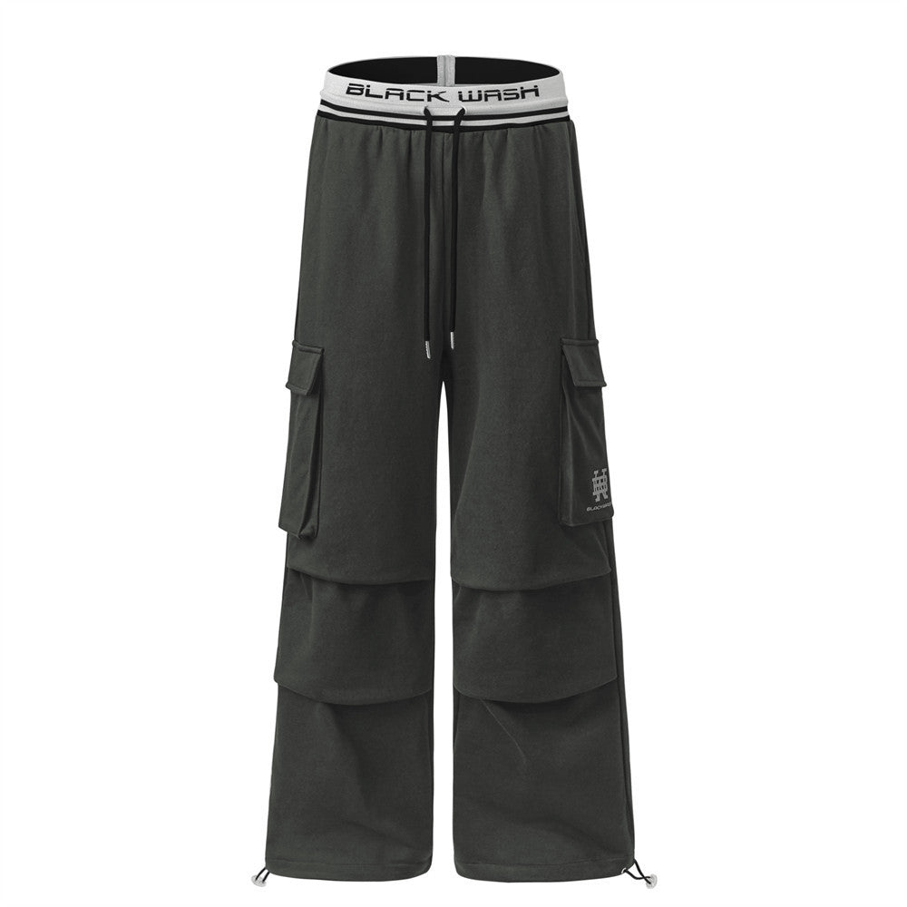 American-style Pleated Casual Sports Pants