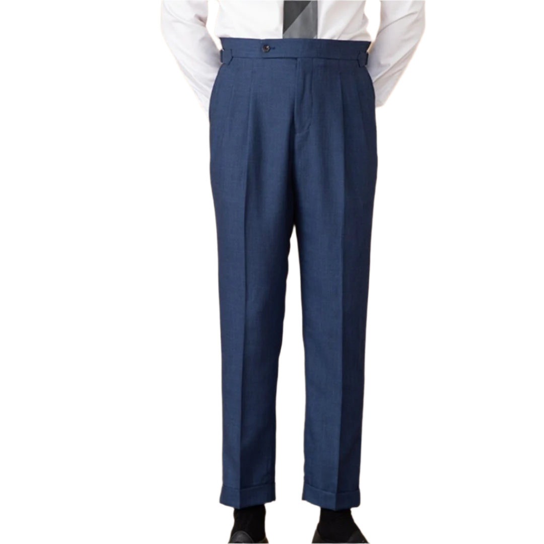 Solid Color Naples High-waisted Trousers Daily Commute Straight Trousers