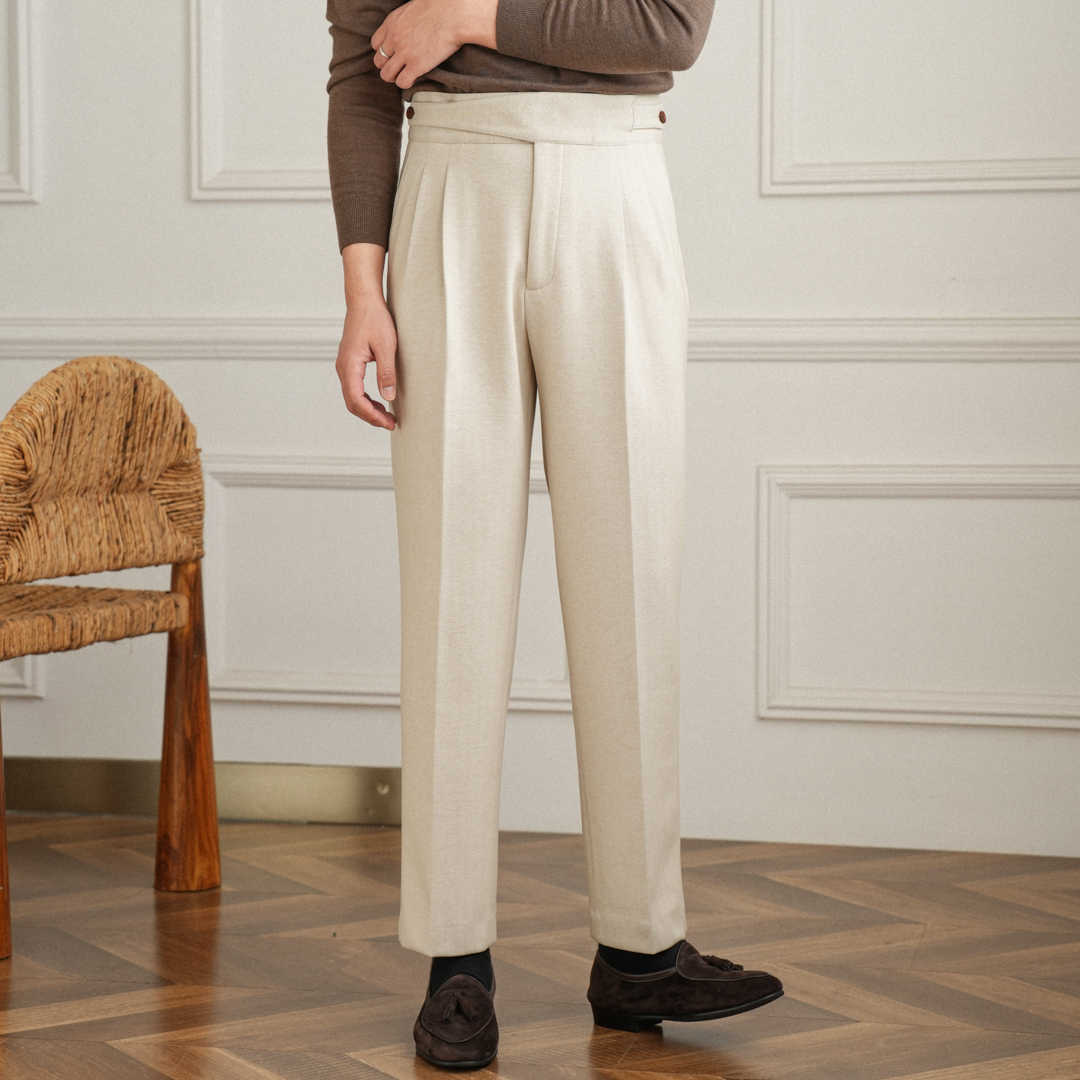 Casual Pants Korean Style Straight Regular Long Suit Pants