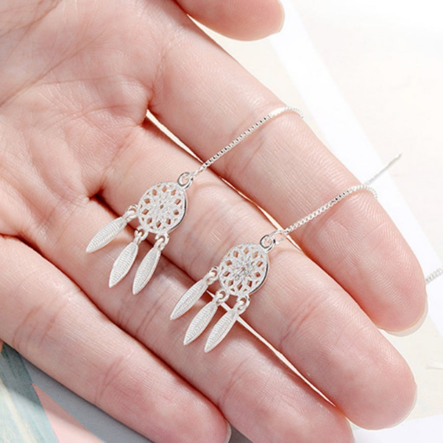 Artistic Dreamcatcher Hollow Pattern Eardrops