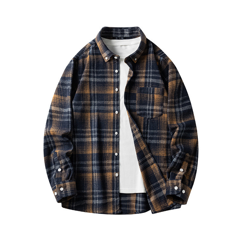 Long-sleeved Casual Coat Shirt For Men