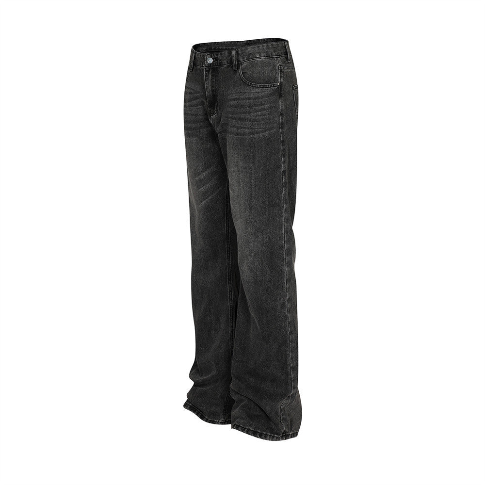 Fashion Wash Denim Trousers Men's Versatile