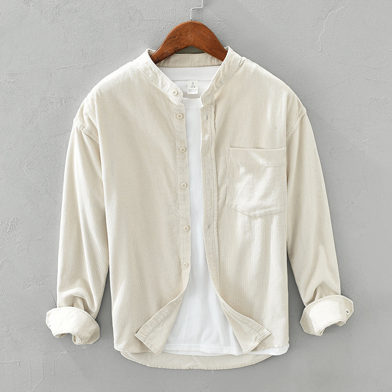 Autumn Loose Corduroy Long Sleeve Shirt