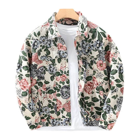 Retro Trendy Floral Men's Jacket