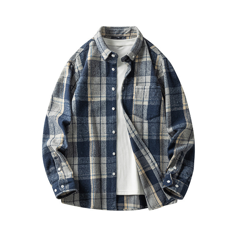 Long-sleeved Casual Coat Shirt For Men