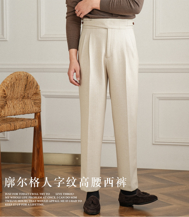 Casual Pants Korean Style Straight Regular Long Suit Pants