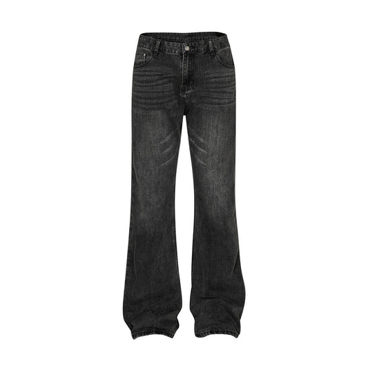 Fashion Wash Denim Trousers Men's Versatile