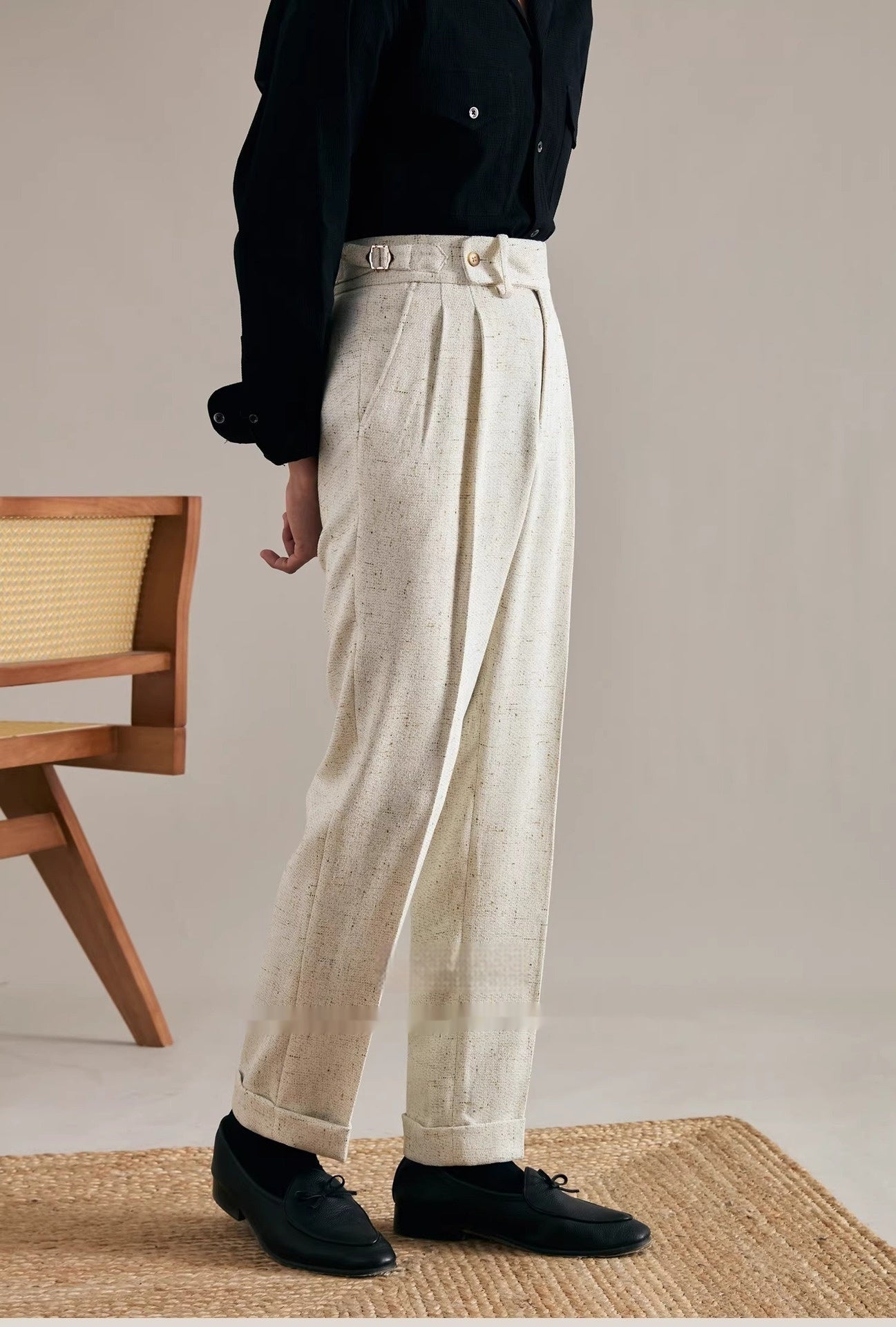 Retro High-grade Straight Casual Trousers