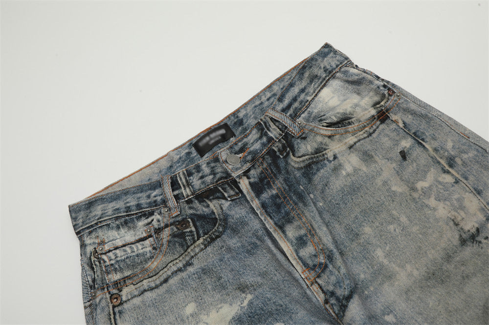 Fashion Splash-ink Painting Jeans For Men