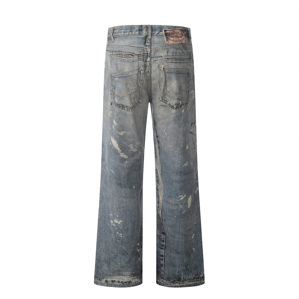 Fashion Splash-ink Painting Jeans For Men