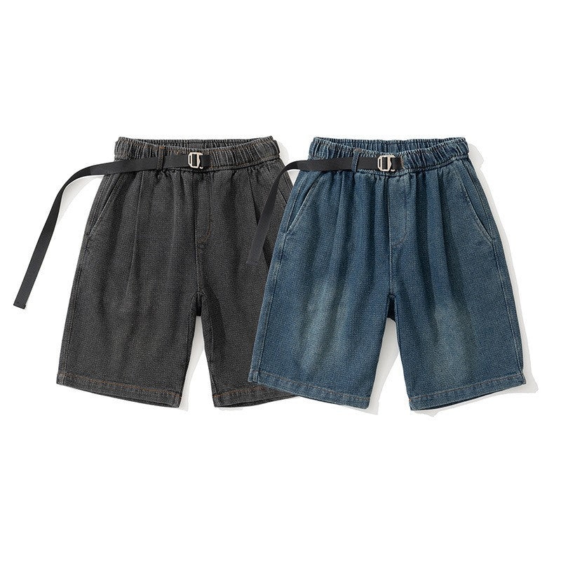 Simple Pants Loose Stone Washed Denim