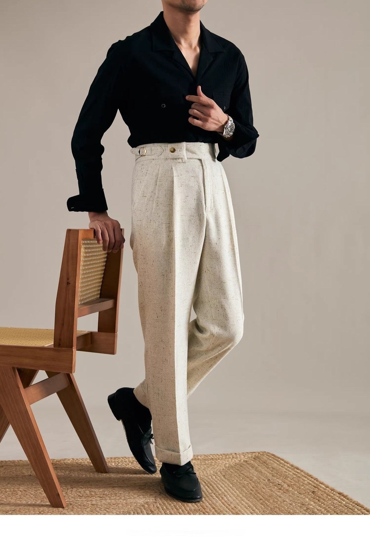 Retro High-grade Straight Casual Trousers