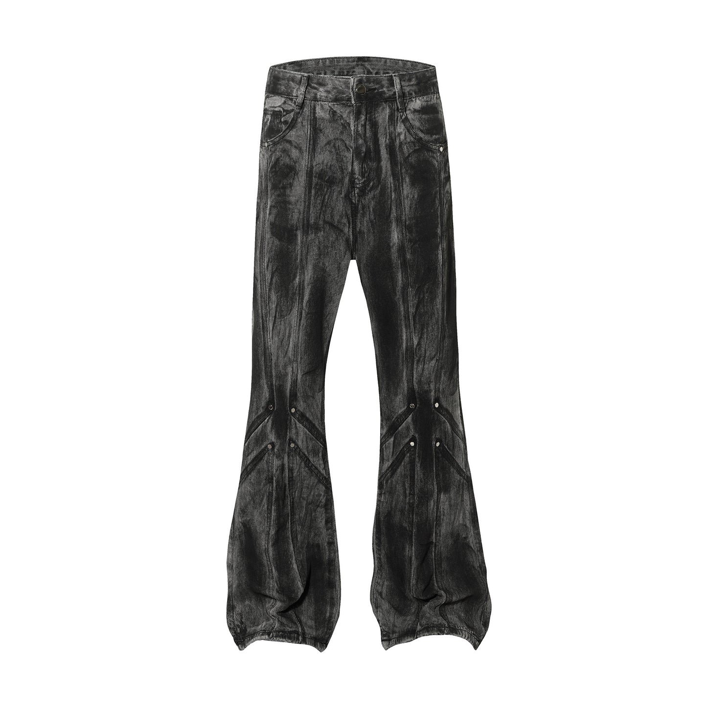 High Street Hand-painted Denim Trousers