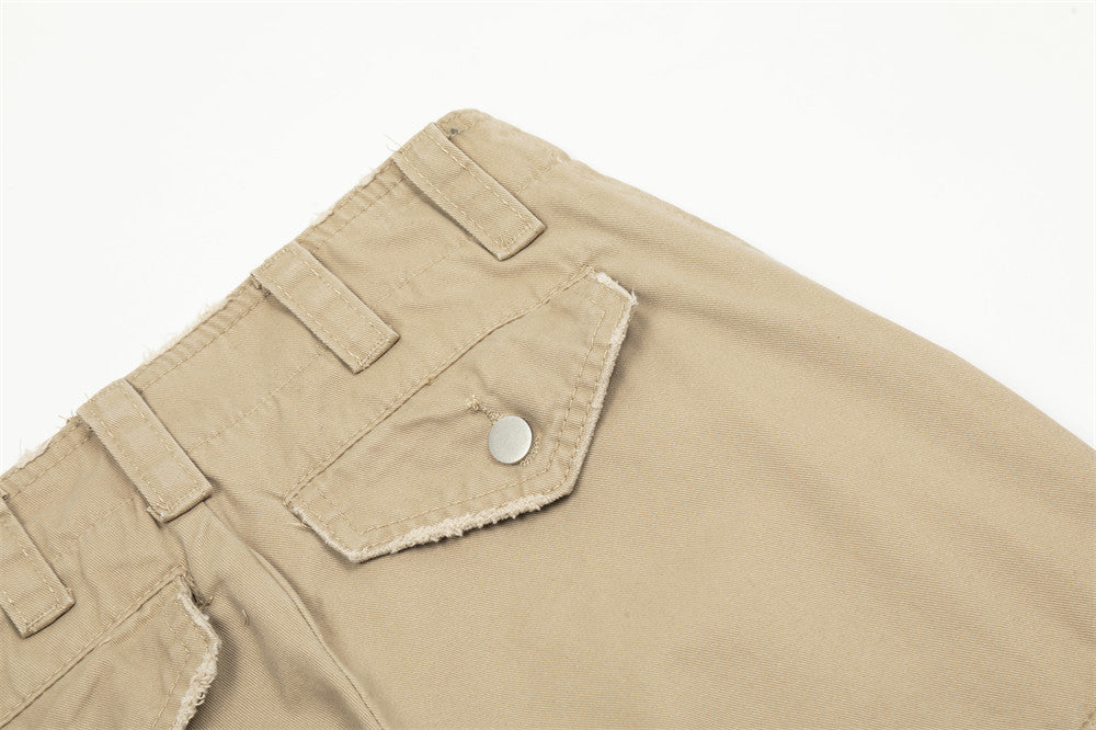 Worn-out Tooling Men Trousers High Street Design Sense