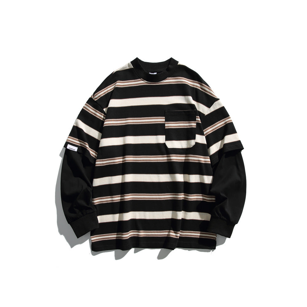 Fashion Autumn New Striped Sweater Men