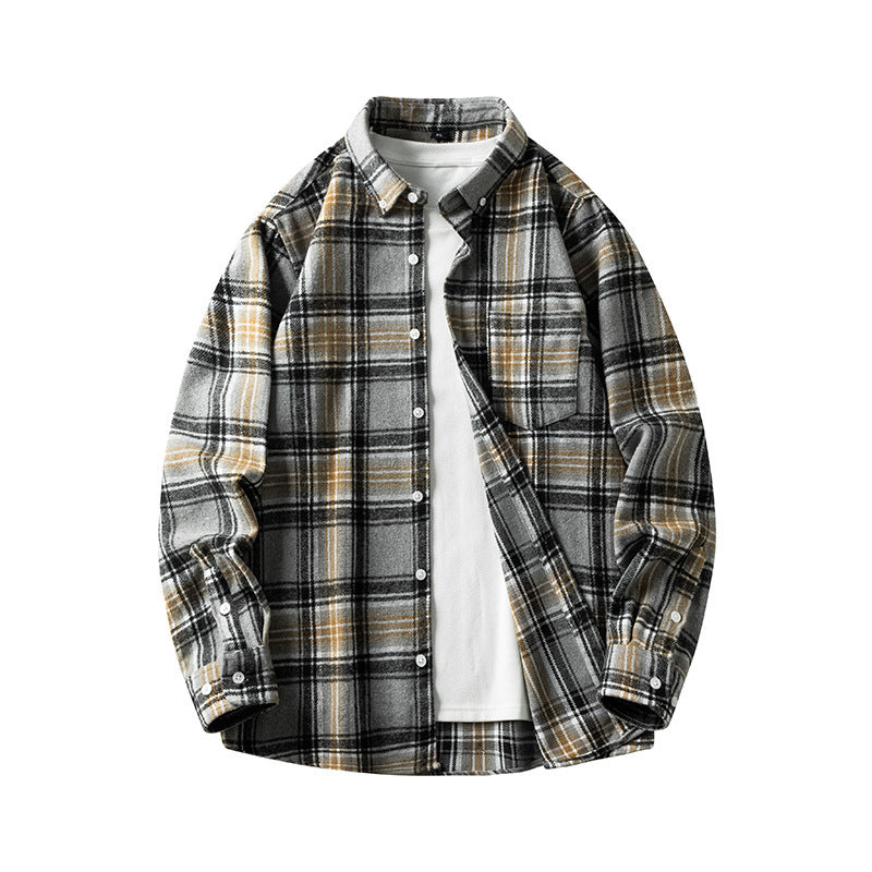 Long-sleeved Casual Coat Shirt For Men