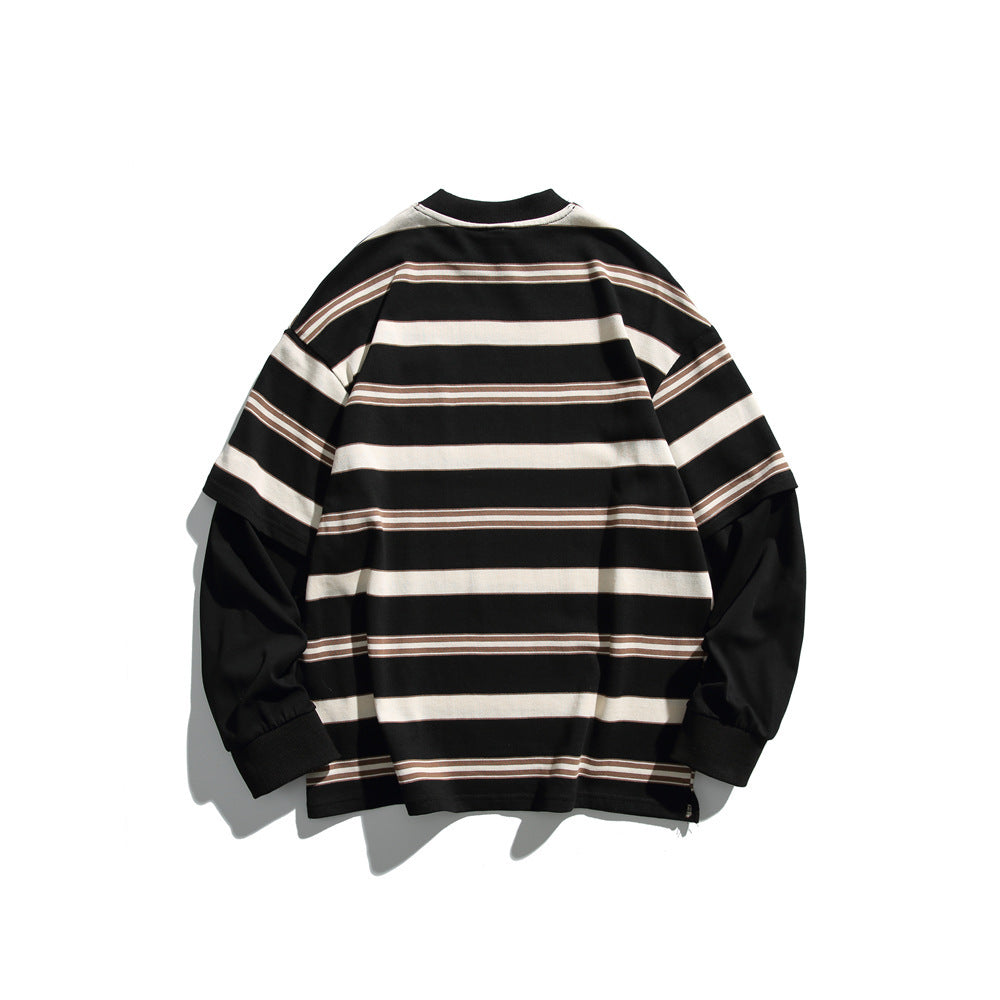 Fashion Autumn New Striped Sweater Men