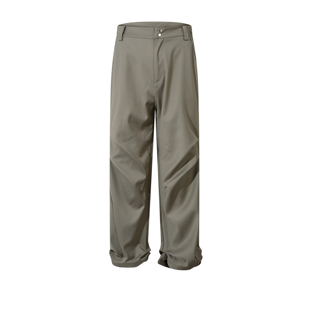 Wide Leg Straight Long Pants